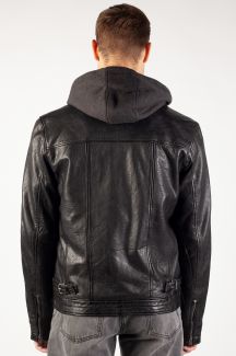 Lederjacke DEERCRAFT DMBartho-LAOV-black