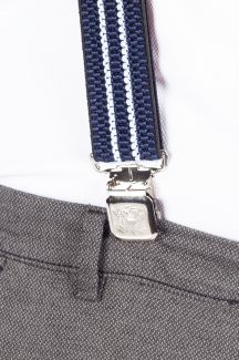 Hosenträger X JEANS DYK40-061-MIX-NAVY-WHITE