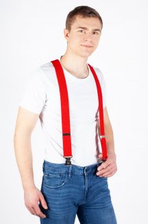 Hosenträger X JEANS DYK40-RED-1