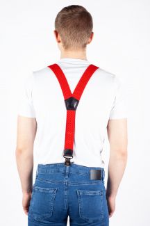 Hosenträger X JEANS DYK40-RED-1