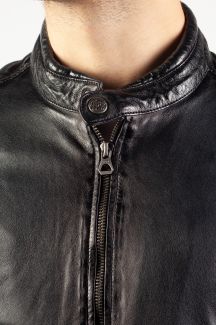 Lederjacke GIPSY GMSutton-LRACV-D-BLUE