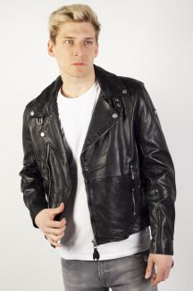 Lederjacke GIPSY Mavric-SF-NSLV-BIO-BLACK