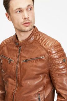 Lederjacke GIPSY GMChesto -LAORV-cognac