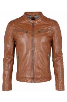 Lederjacke GIPSY GMChesto -LAORV-cognac