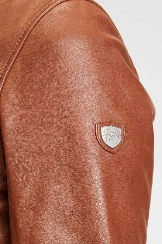 Lederjacke GIPSY 1101-0030-Cognac