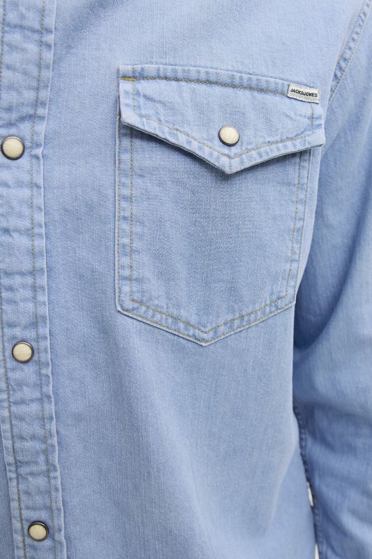 Jeanshemd JACK & JONES 12138115-Light-Blue