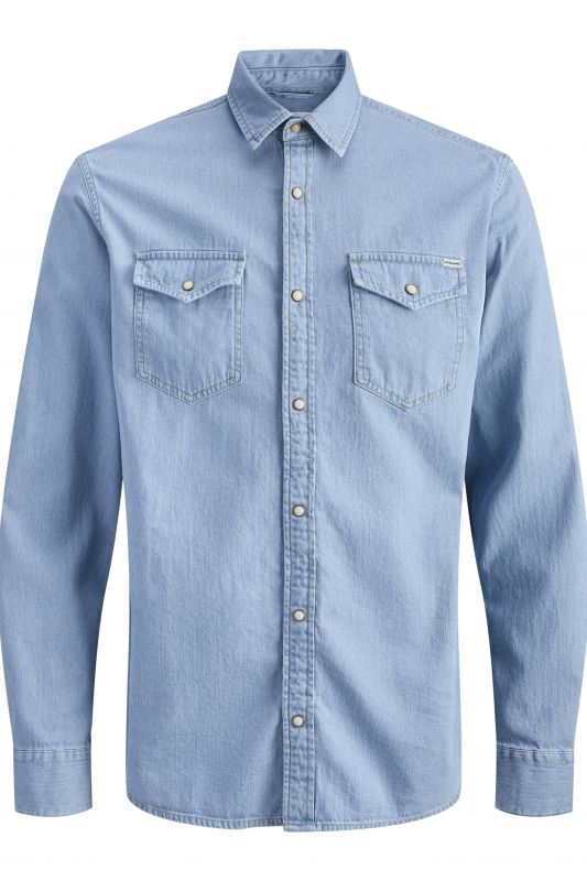 Jeanshemd JACK & JONES 12138115-Light-Blue