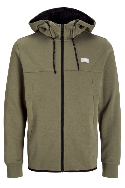 Sweatjacke JACK & JONES 12204926-Smokey-Olive