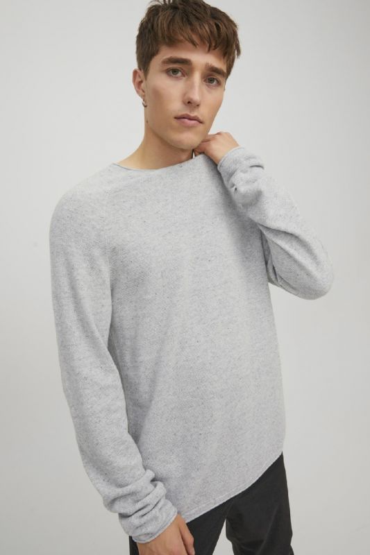 Strickpullover JACK & JONES 12243968-Light-Grey