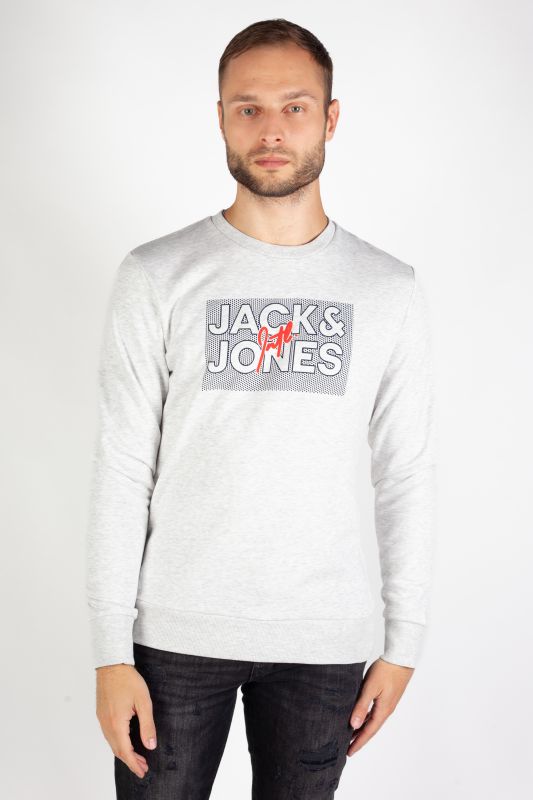 Sweatshirt JACK & JONES 12244822-White-Melange