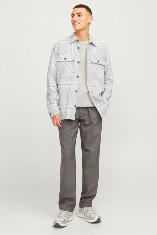 Karohemd JACK & JONES 12263647-Grey-Melange