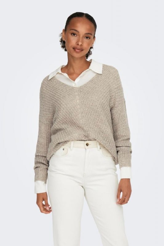 Strickpullover JACQUELINE DE YONG 15208245-Cement