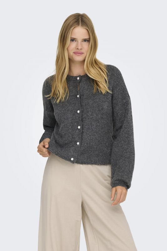 Strickjacke ONLY 15242300-DG-Melange