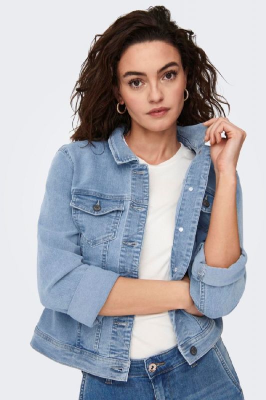 Jeansjacke ONLY 15243147-Light-Blue