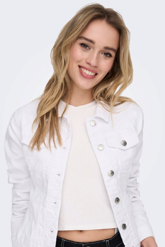 Jeansjacke ONLY 15243147-White