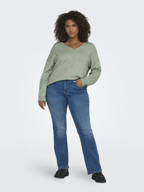 Strickpullover ONLY CARMAKOMA 15267202-Basil