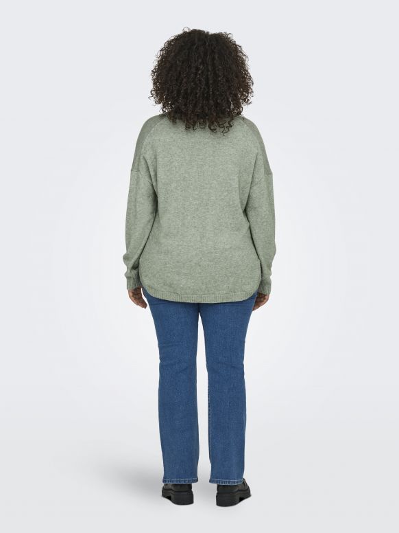 Strickpullover ONLY CARMAKOMA 15267202-Basil