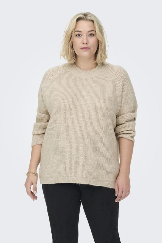 Strickpullover ONLY CARMAKOMA 15283136-Whitecap-Gray