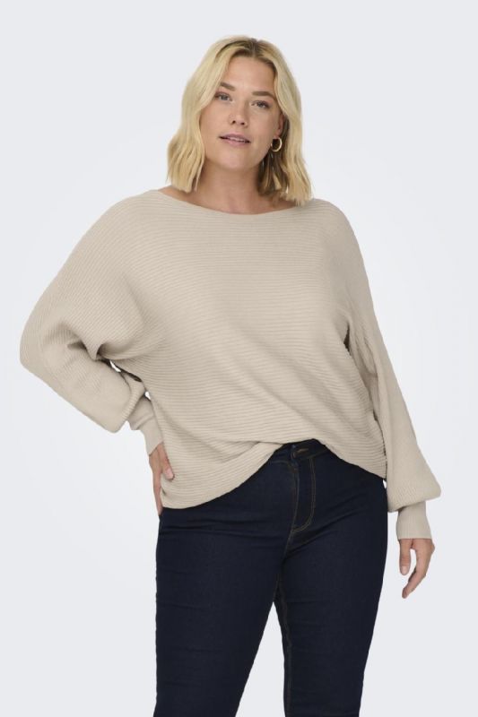 Strickpullover ONLY CARMAKOMA 15306803-Pumice-Stone