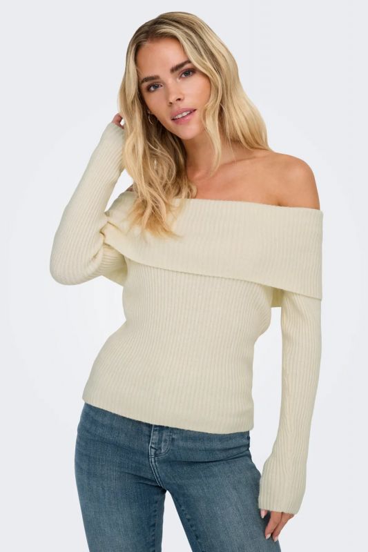 Strickpullover ONLY 15311830-Whitecap-Gray