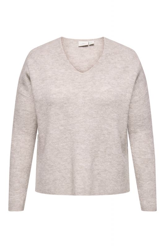 Strickpullover ONLY CARMAKOMA 15327166-Pumice-Stone