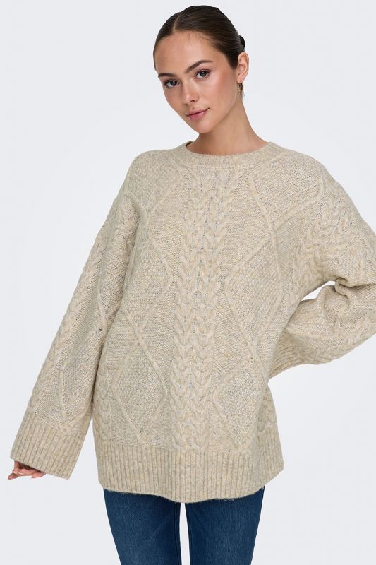 Strickpullover JACQUELINE DE YONG 15330701-Oatmeal-MELAN