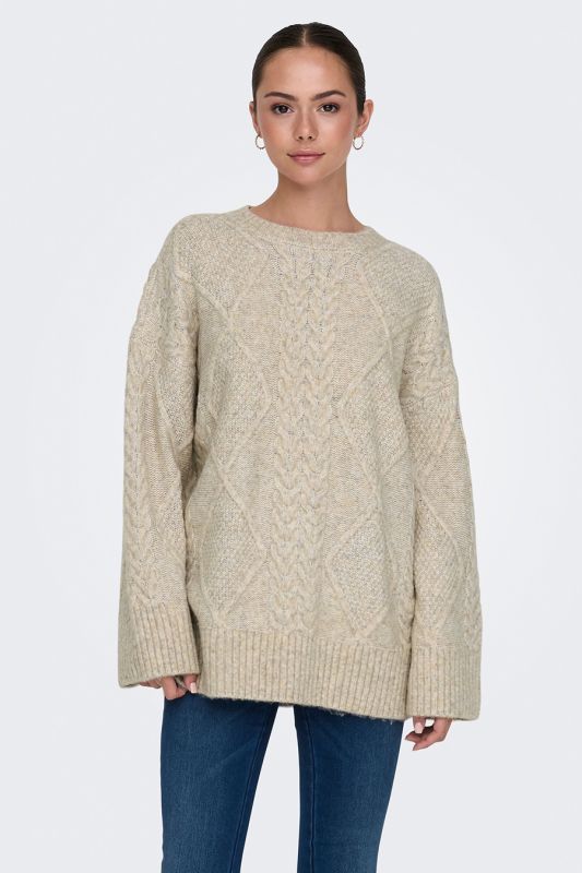 Strickpullover JACQUELINE DE YONG 15330701-Oatmeal-MELAN