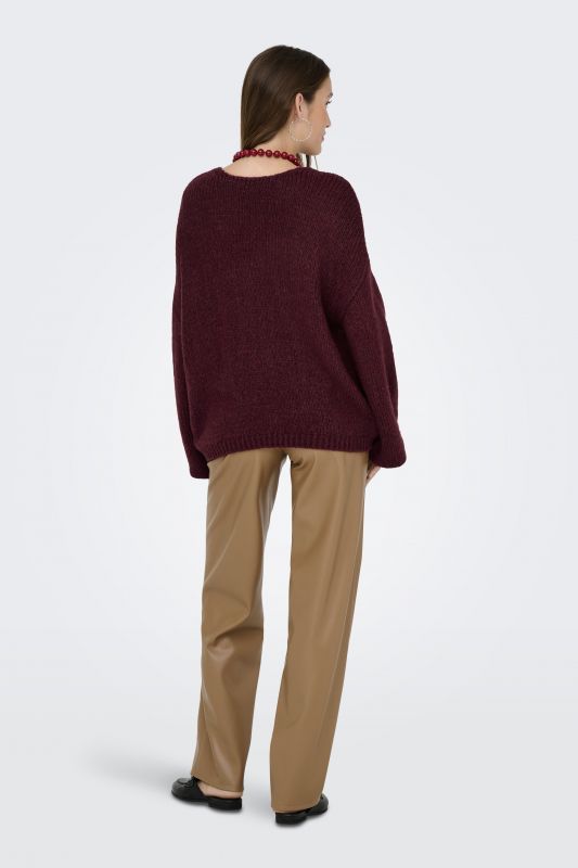 Strickpullover JACQUELINE DE YONG 15334709-Cabernet