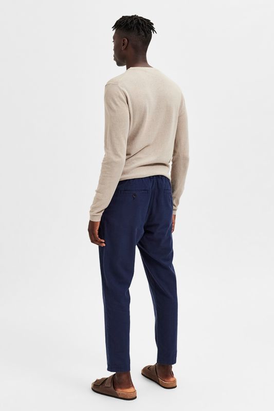 Leinenhose SELECTED 16087636-Dark-Sapphire