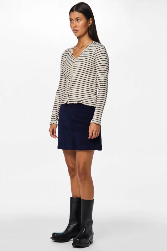 Strickjacke PIECES 17154805-Birch-BLACK