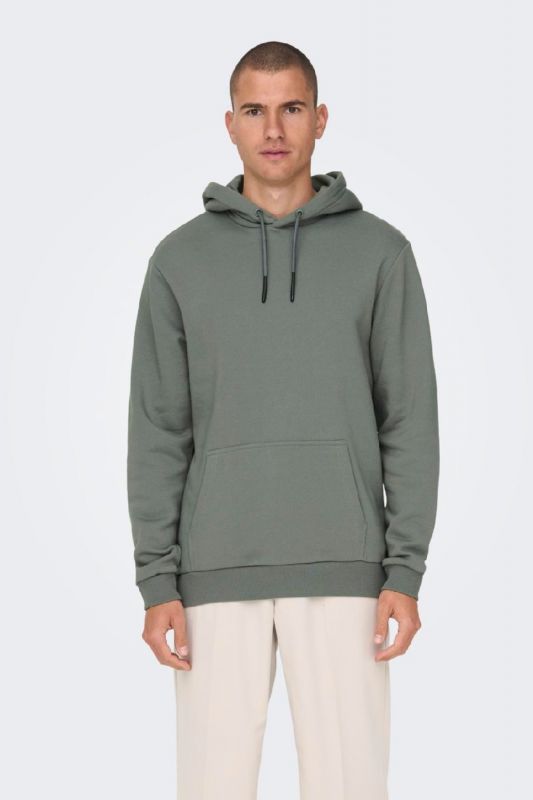 Sweatshirt ONLY & SONS 22018685-Castor-Gray