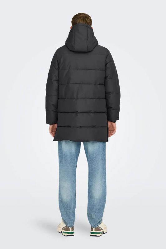 Winterjacke ONLY & SONS 22020156-Grey-Pinstrip