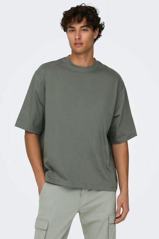 T-Shirts ONLY & SONS 22027787-Castor-Gray