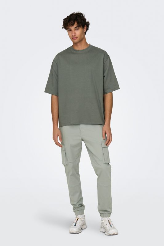 T-Shirts ONLY & SONS 22027787-Castor-Gray