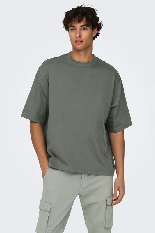T-Shirts ONLY & SONS 22027787-Castor-Gray