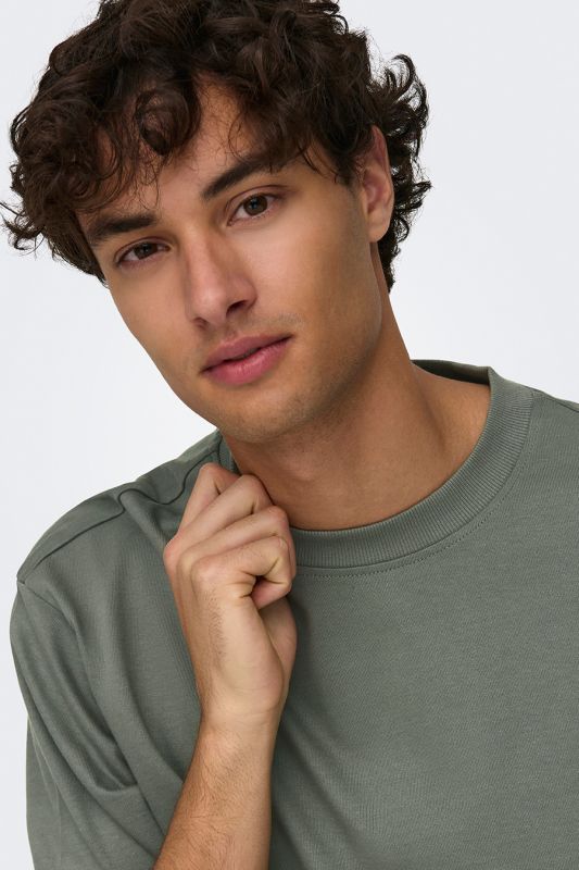 T-Shirts ONLY & SONS 22027787-Castor-Gray