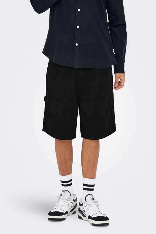 Stoff Shorts ONLY & SONS 22030223-Black