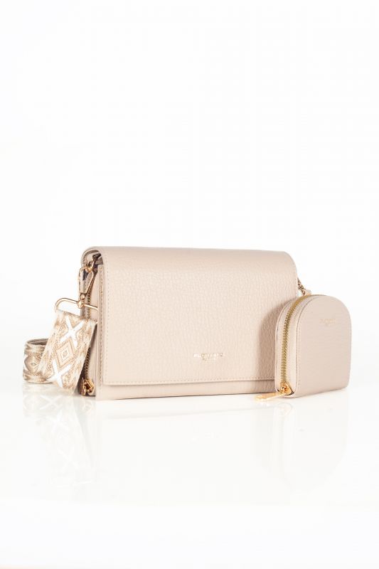 Schultertasche FLORA&CO F5008-BEIGE-TAUPE