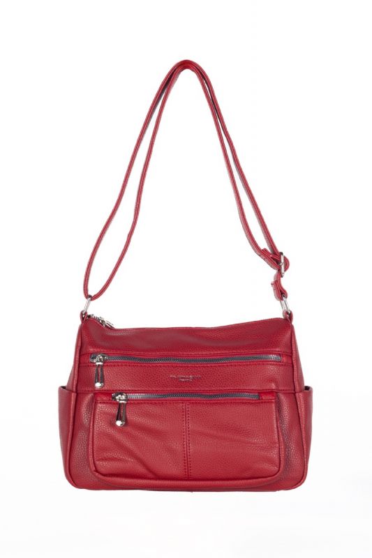 Schultertasche FLORA&CO H6914-ROUGE-FONCEE