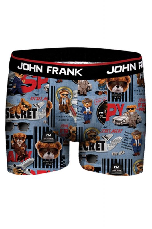 Boxershorts JOHN FRANK JFBD355-THE-SPY-BLUE