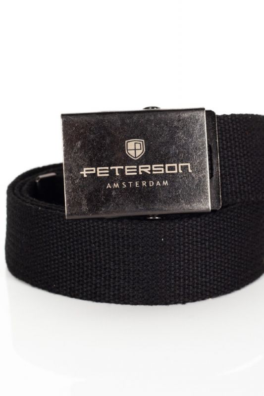 Stoffgürtel PETERSON PTN-OLD-SILVER-BLACK