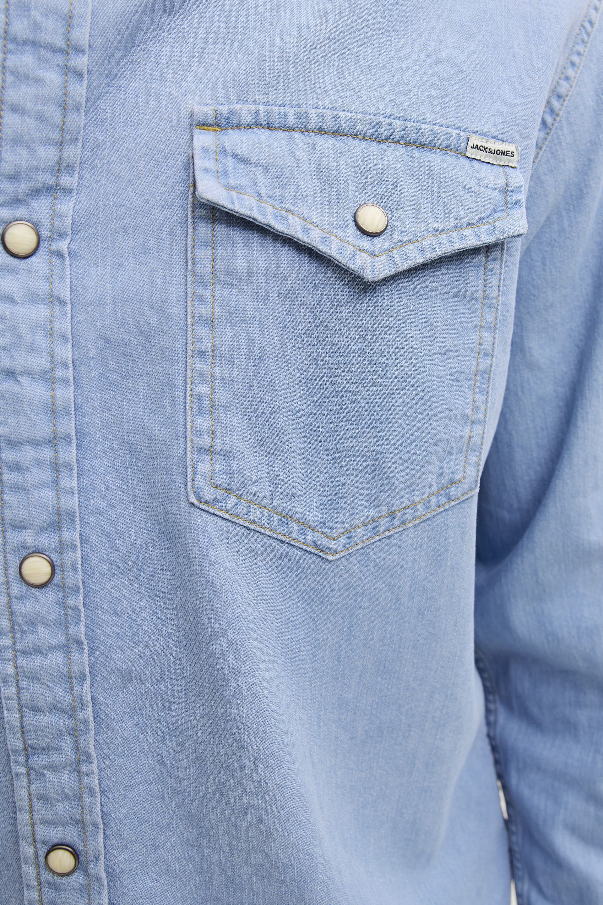 Teksasärgid JACK & JONES 12138115-Light-Blue