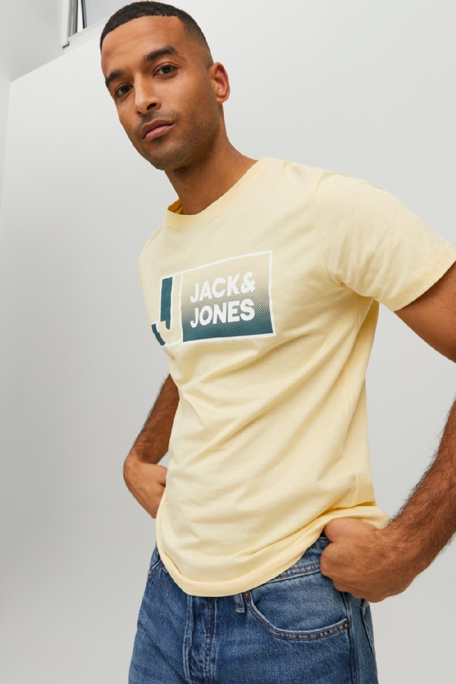 T-särgid JACK & JONES 12228078-Pale-Banana