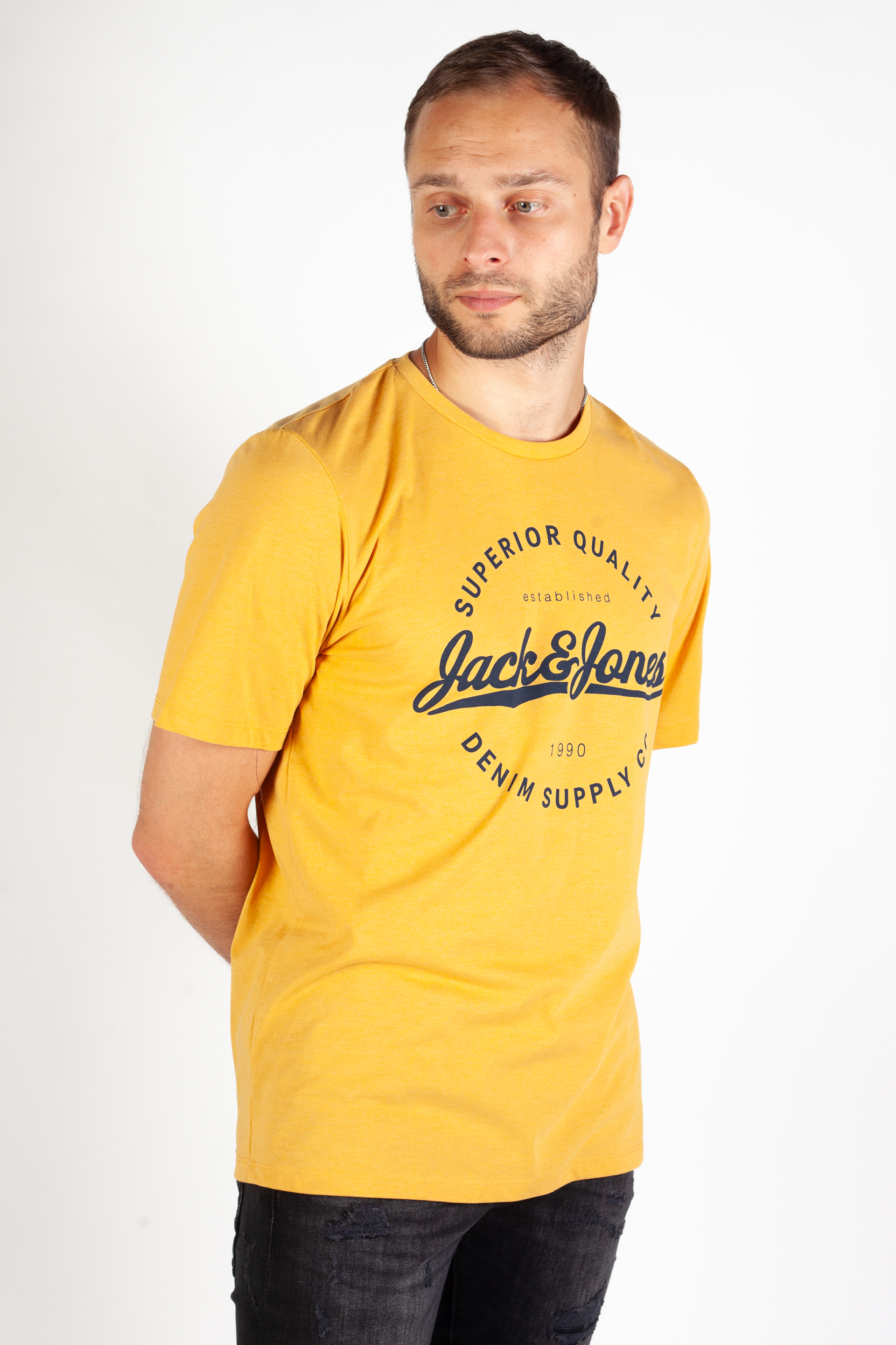 T-särgid JACK & JONES 12236150-Honey-Gold