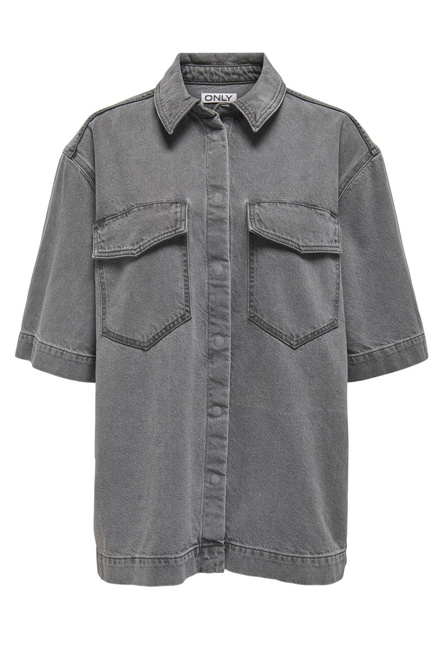 Lühikeste käistega särgid ONLY 15295757-Medium-Grey