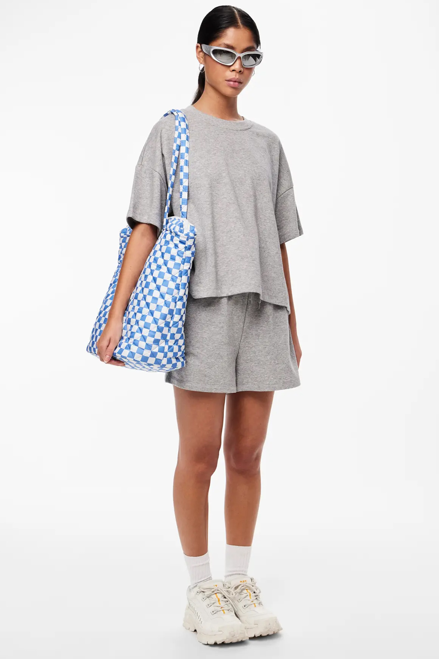 Riidest šortsid PIECES 17118868-Light-Grey