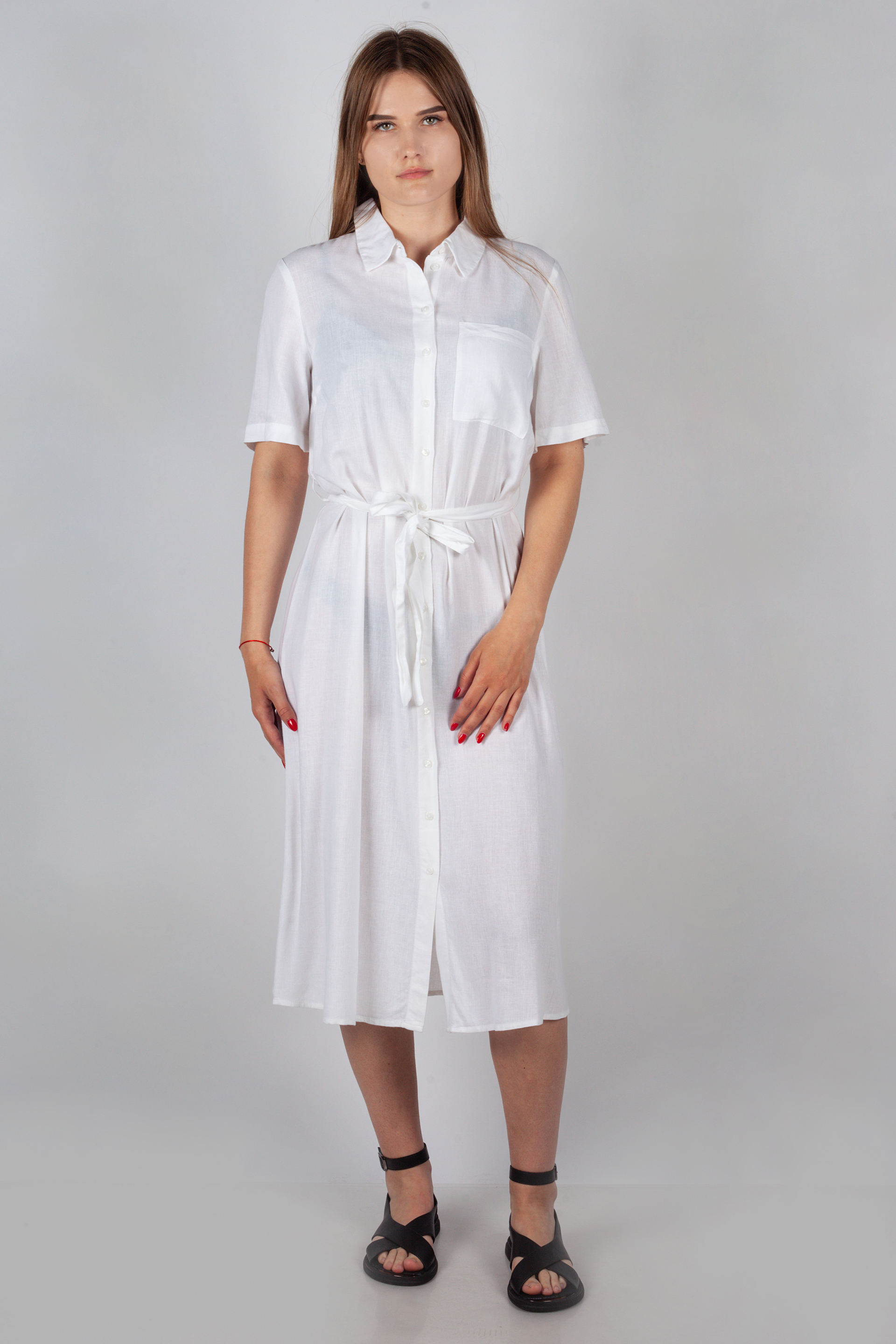 Kleidid PIECES 17152063-Bright-White