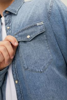 Teksasärgid JACK & JONES 12138115-Medium-Blue