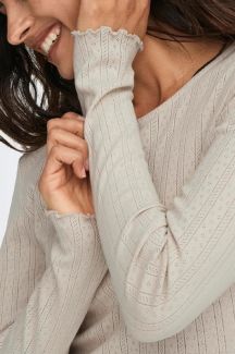 Pikkade käistega T-särgid  ONLY 15291987-Pumice-Stone