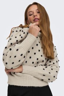 Džemprid JACQUELINE DE YONG 15304813-Cement-BLACK